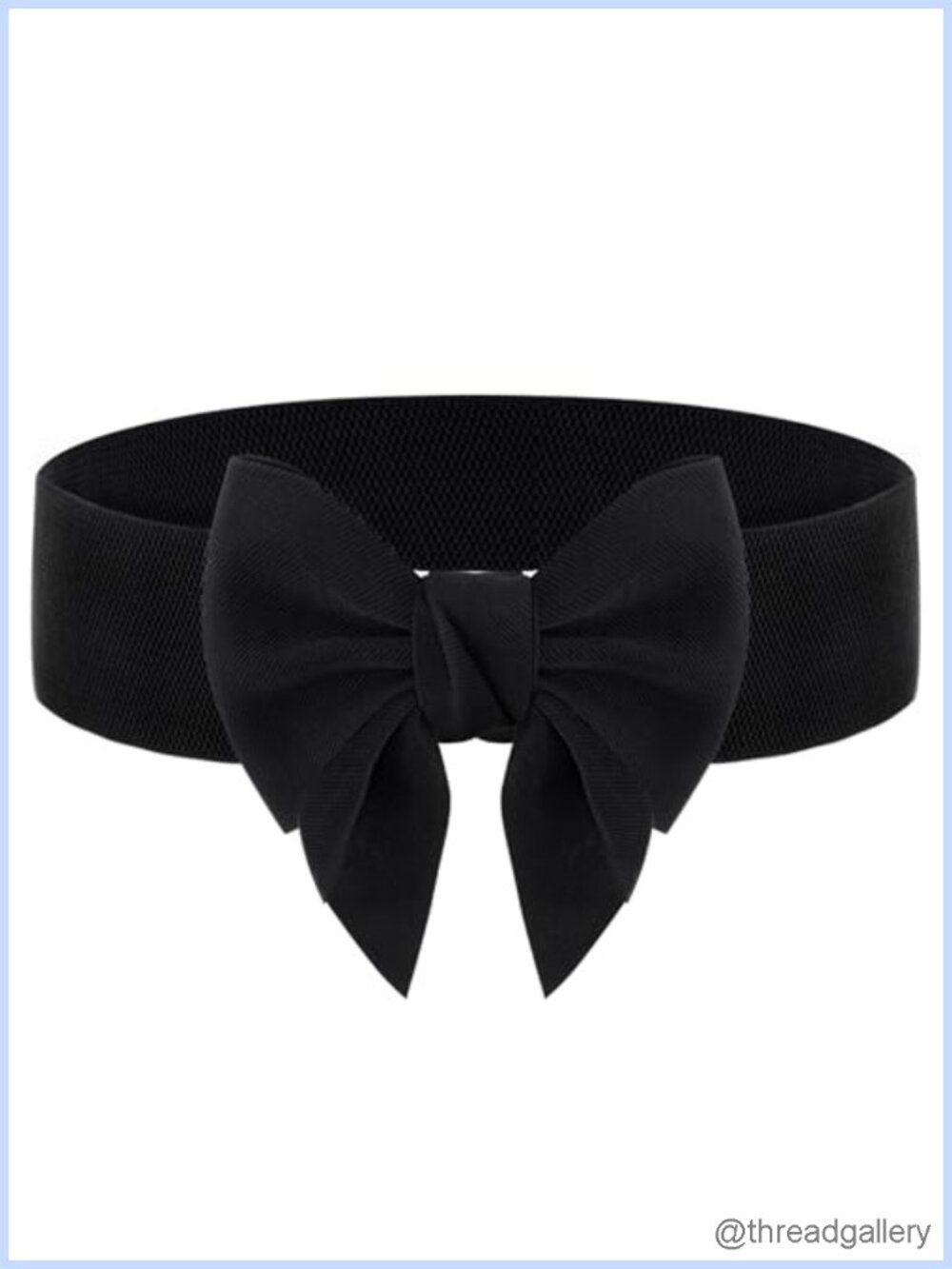 Women Wide Elastic Waist Belt Bowknot Stretchy Waistband for Dress